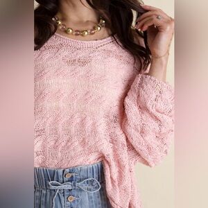 POL “Closer to You” crochet sweater EUC large